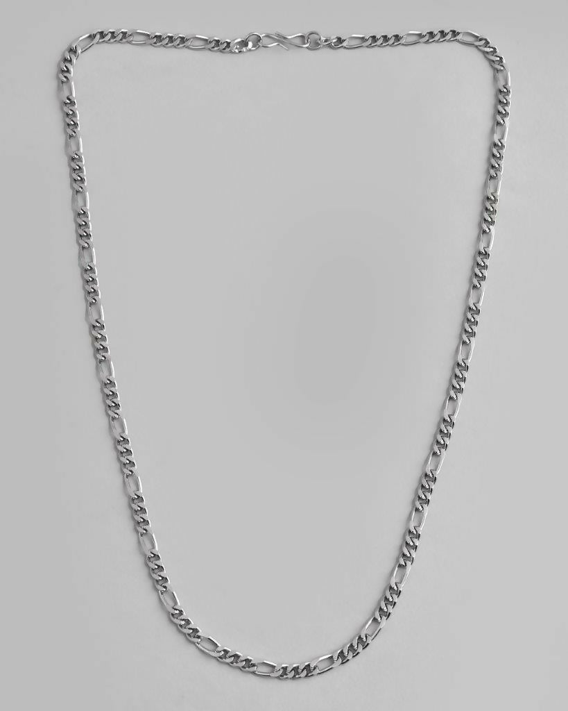 VOJ Silver Plated Cuban Link Chain 