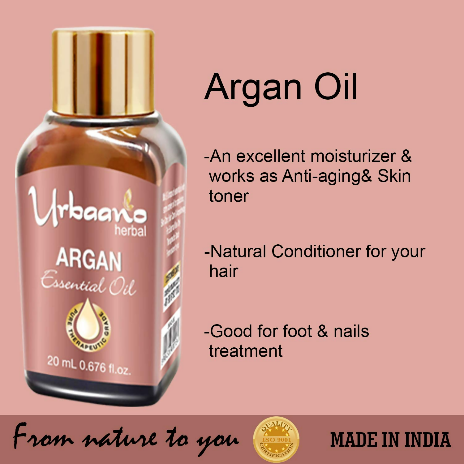 Urbaano Herbal Argan Essential Oil  Grab2Buy Urbaano Herbal Grab2Buy