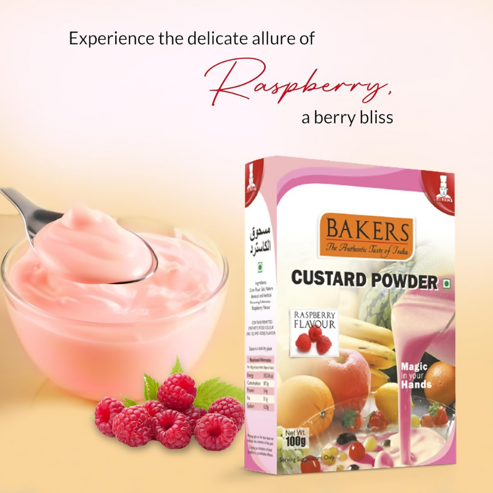 BAKERS Raspberry Flavored Custard Powder
