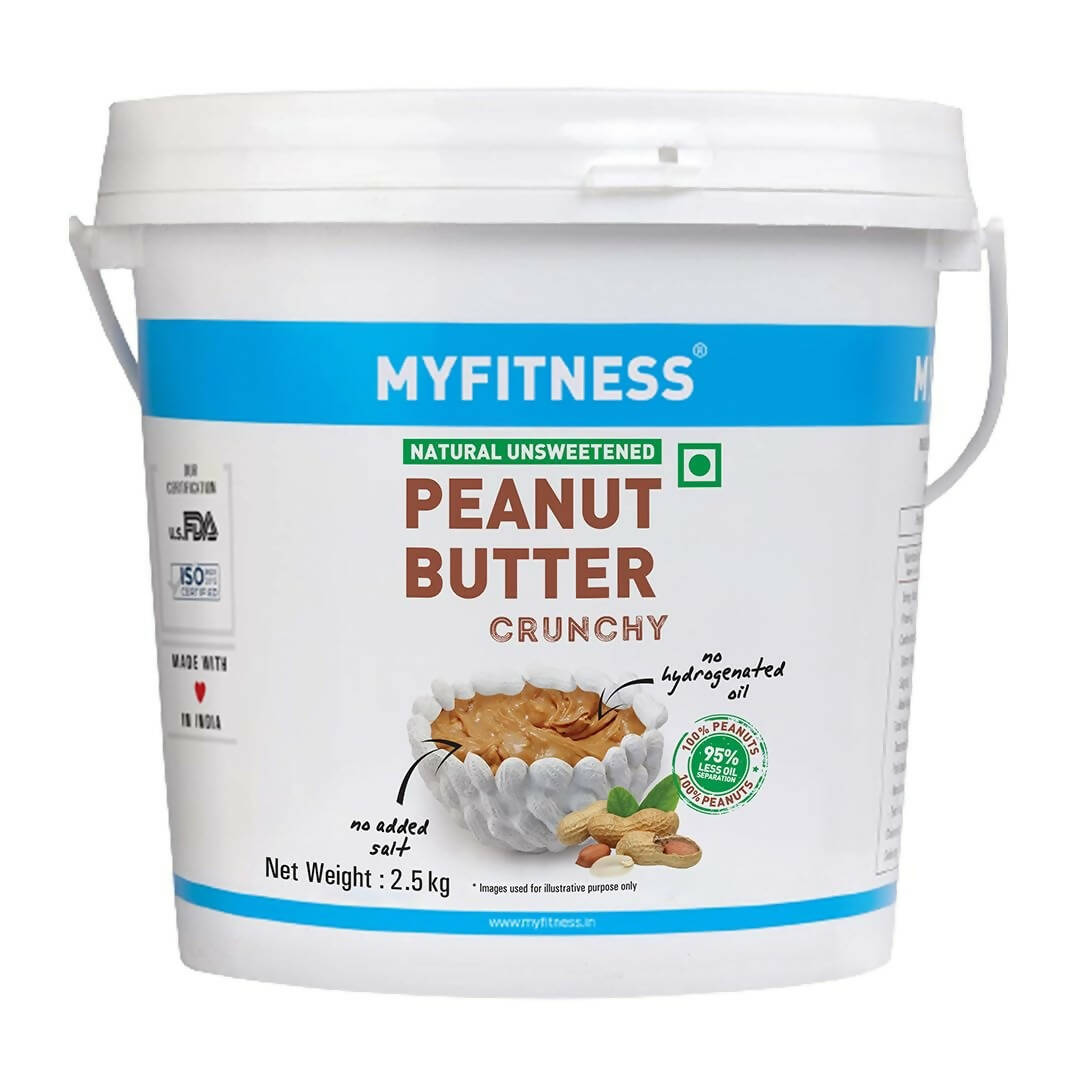 Myfitness All Natural Unsweetened Peanut Butter Crunchy - Grab2buy