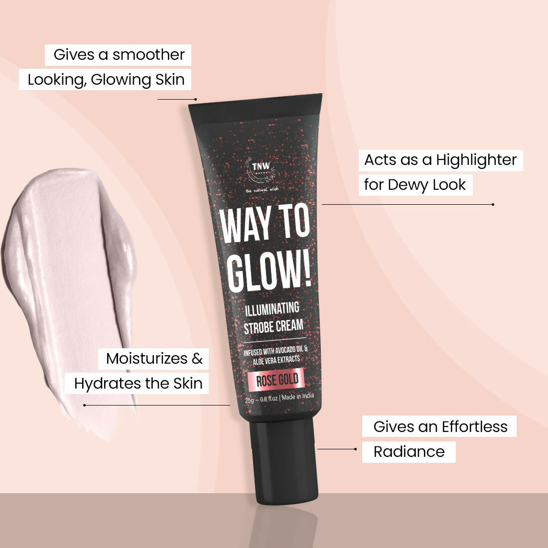 The Natural Wash Way To Glow! Illuminating Strobe Cream - 01 Rose Gold  Grab2Buy The Natural Wash Grab2Buy