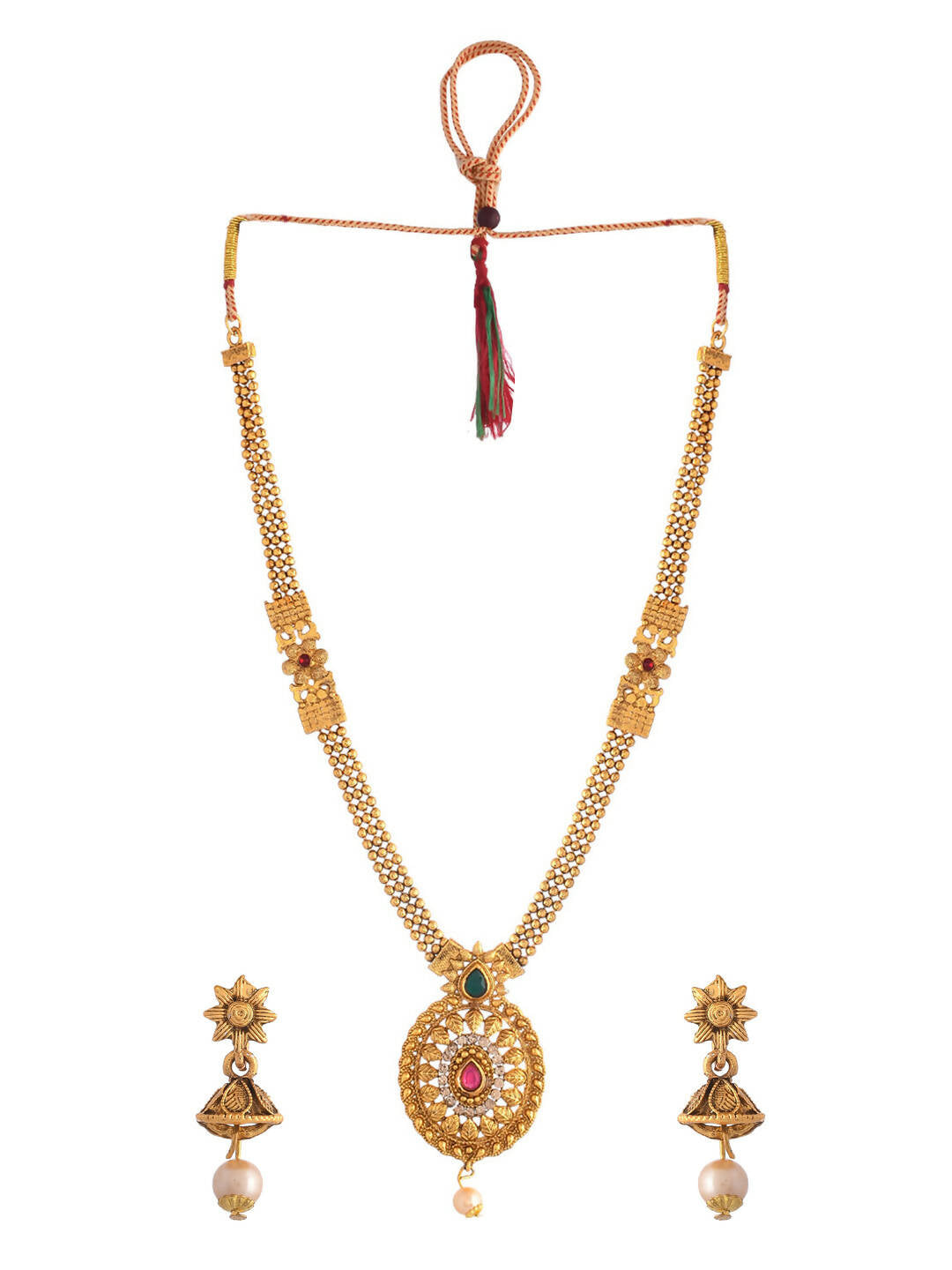 VOJ Women Gold Color stainless steel Jewellery Set  Grab2Buy VOJ Grab2Buy