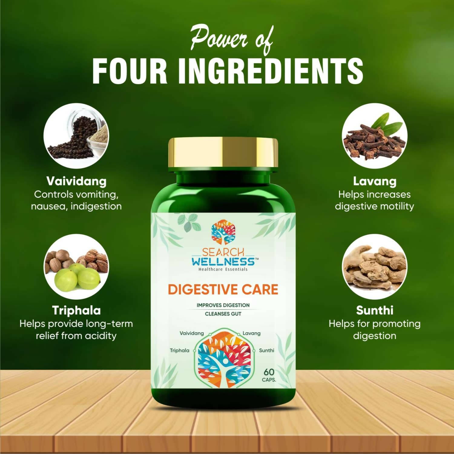 Search Wellness Digestive Care Capsules - Grab2buy
