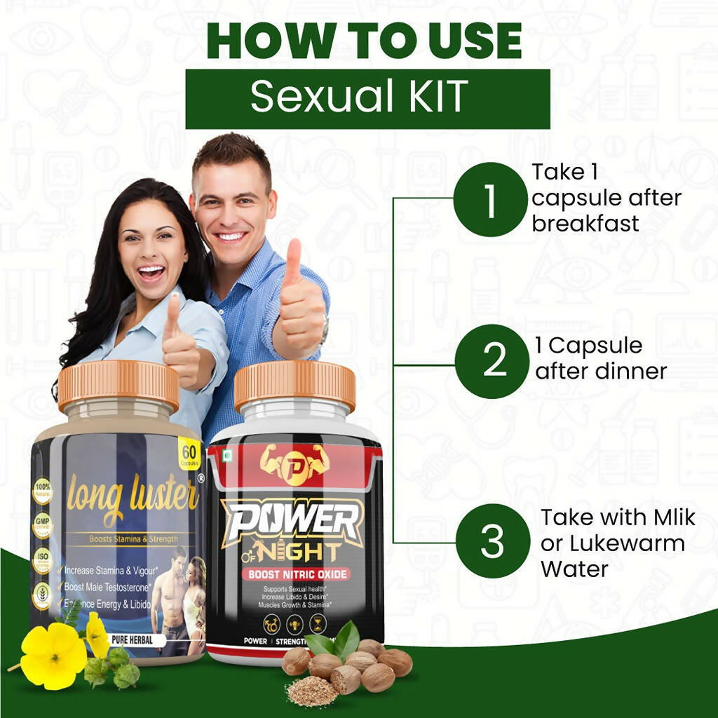 Divya Shree Long Luster and Power of Night Capsule Combo 