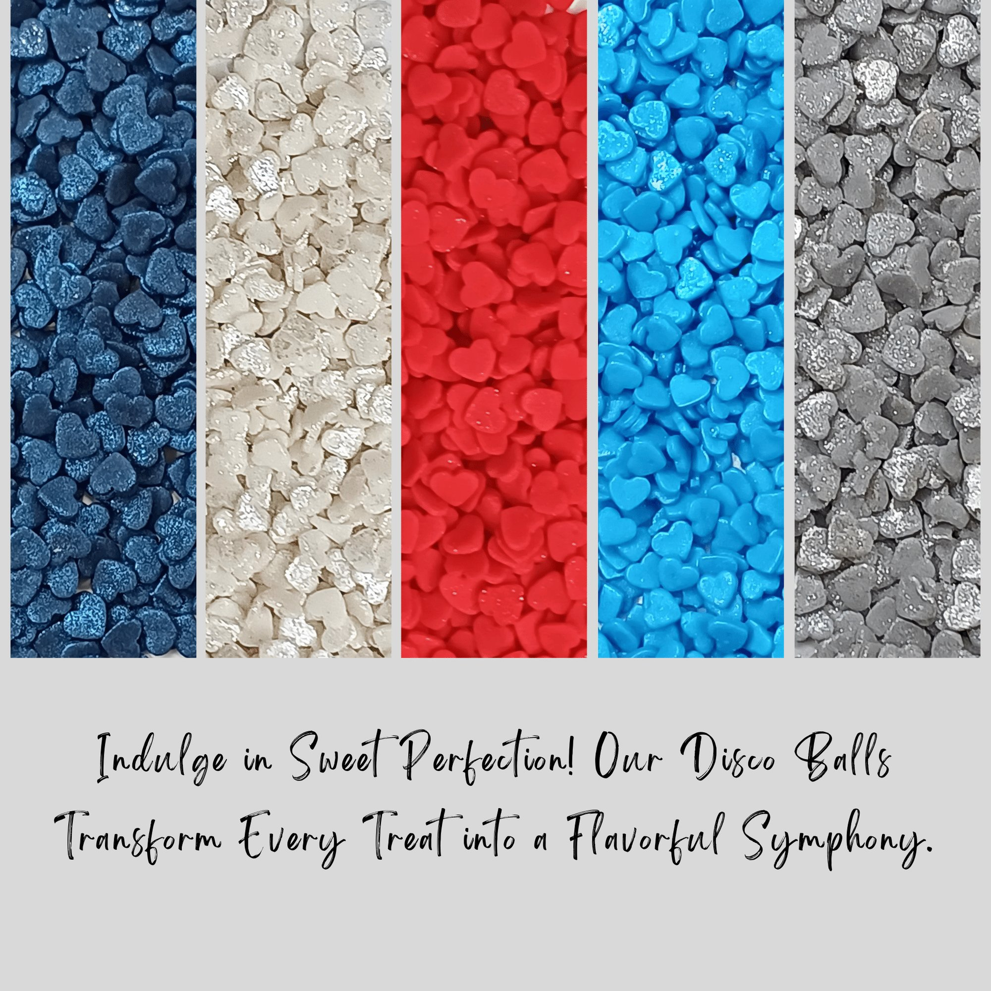 Confect Heart Sprinkles | Captain's Colors Patriotic Sprinkles