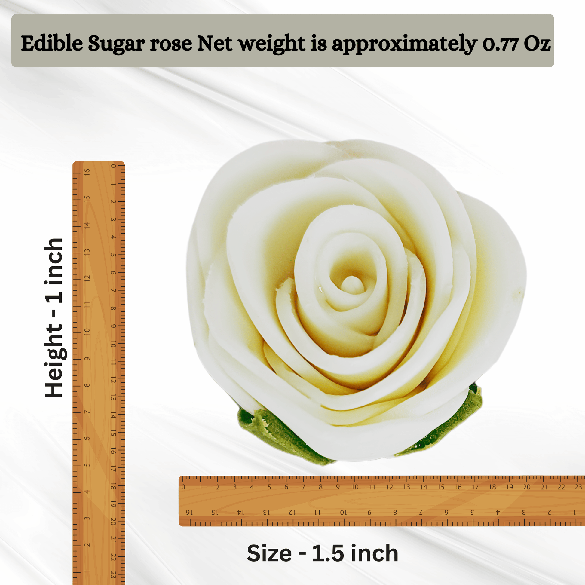 Confect White | Edible Sugar Flowers