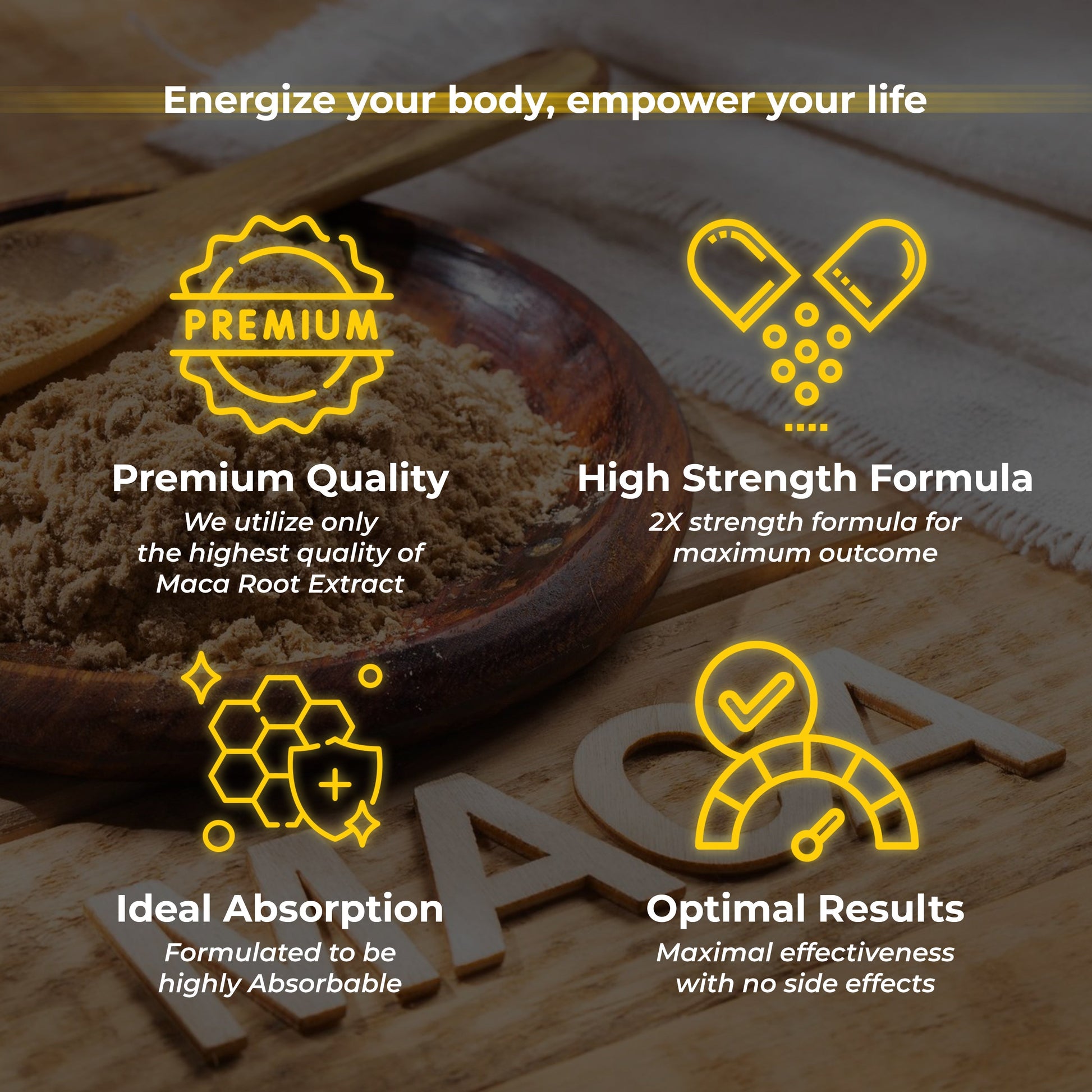 Health Veda Organics Maca Root Capsules 