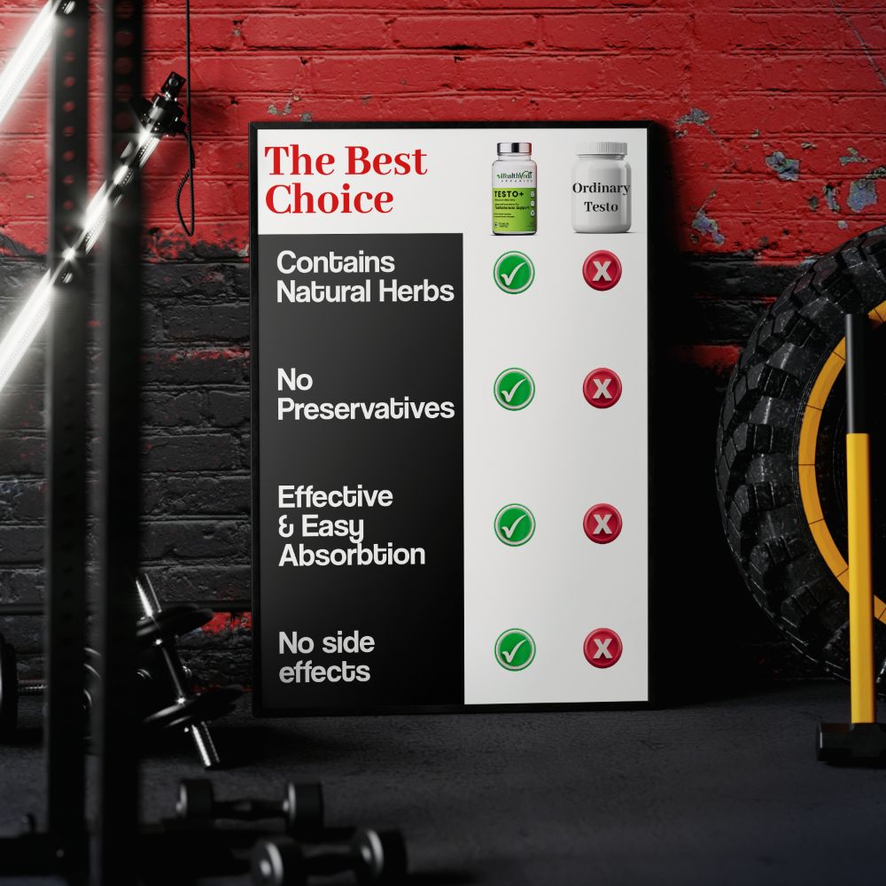 Health Veda Organics Plant Based Testo+ Veg Tablets - Grab2buy