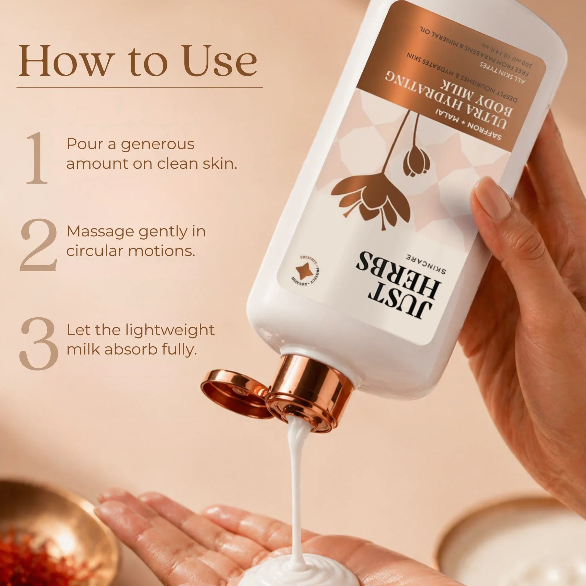 Ultra Hydrating Body Milk with Saffron and Malai 