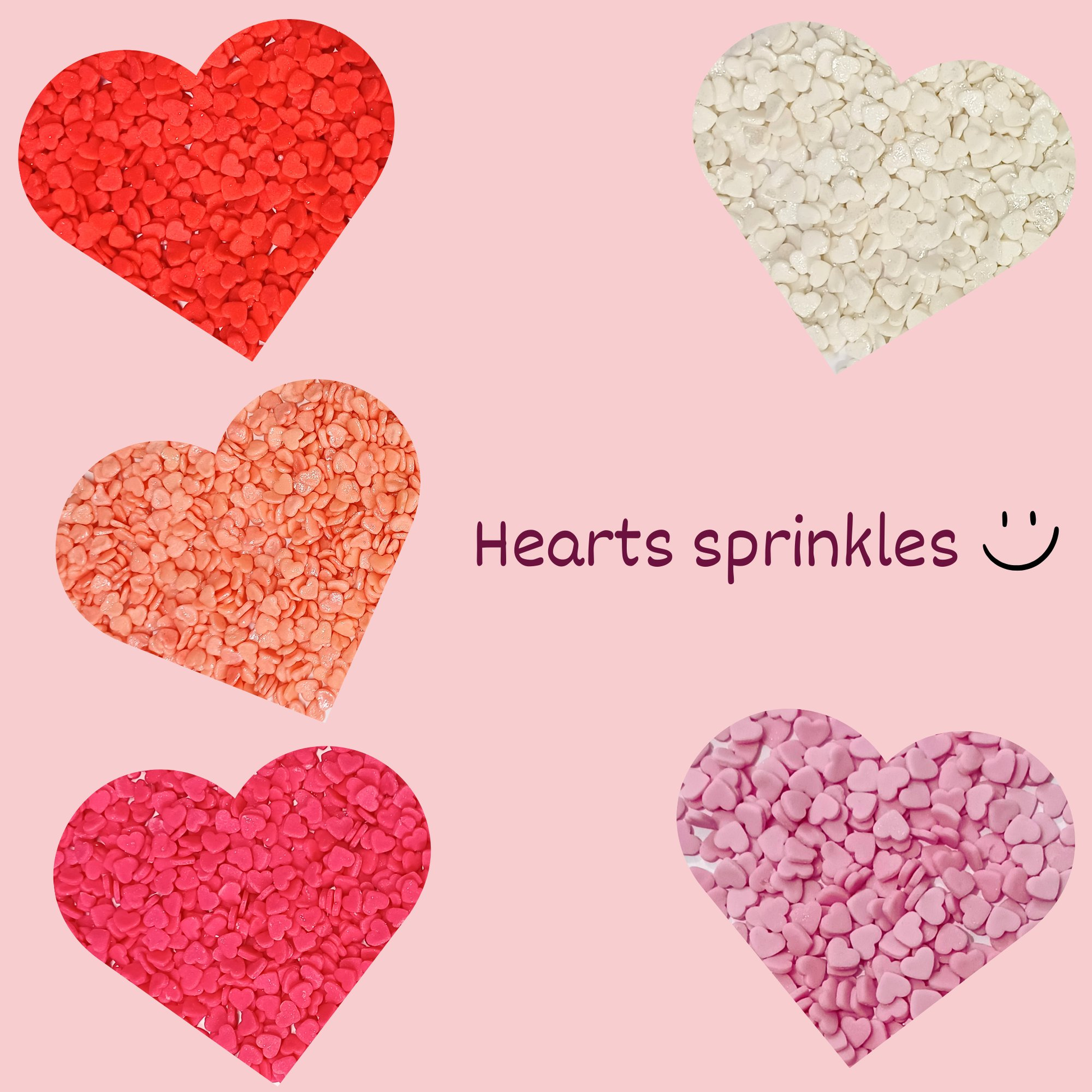 Confect Valentine Sprinkles | 05 Edible Decoration for Baking & Dessert  Grab2Buy Confect Grab2Buy