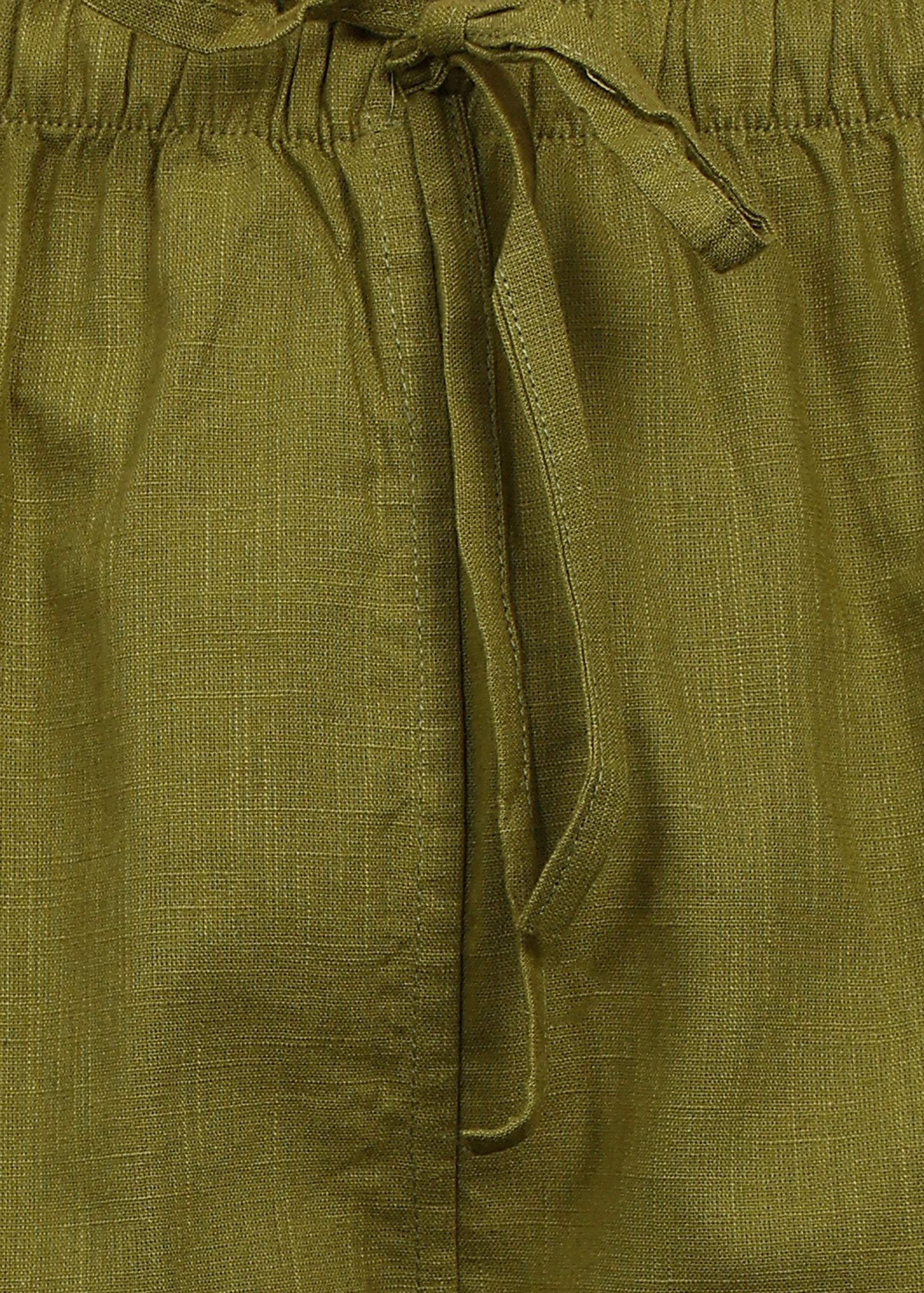 Fabmade Olive Linen Trousers