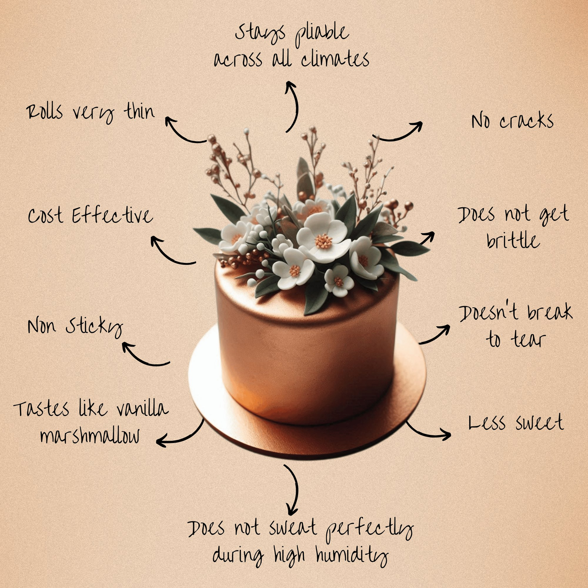 Confect Showstopper Copper | Edible Sugar Paste