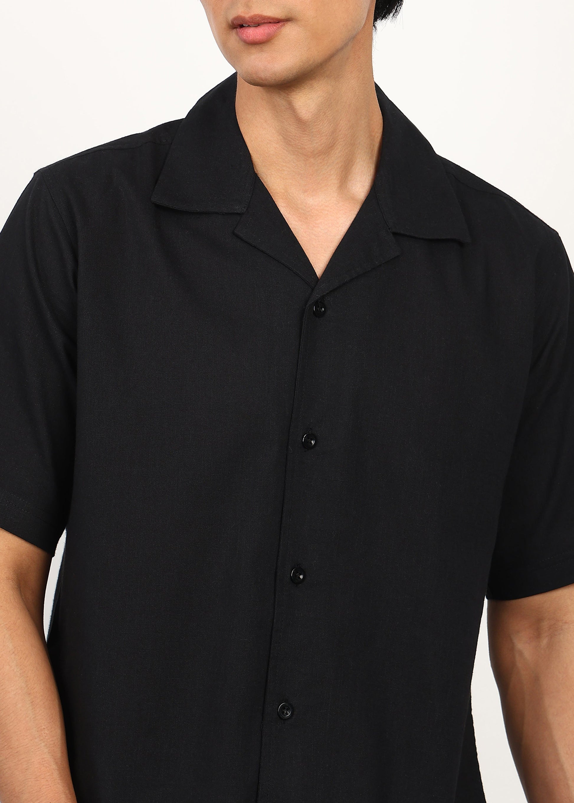 Fabmade Midnight Black Linen Co-Ord