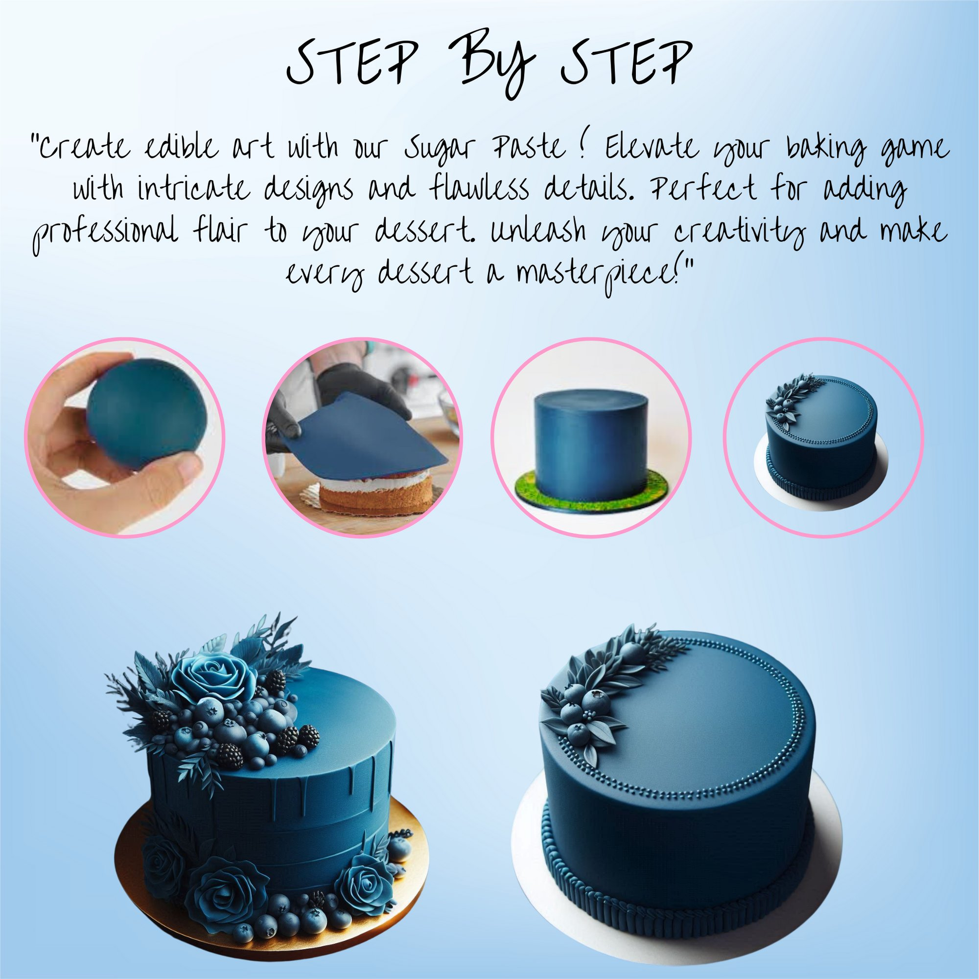 Confect Royal Blue Fondant | Edible Sugarpaste