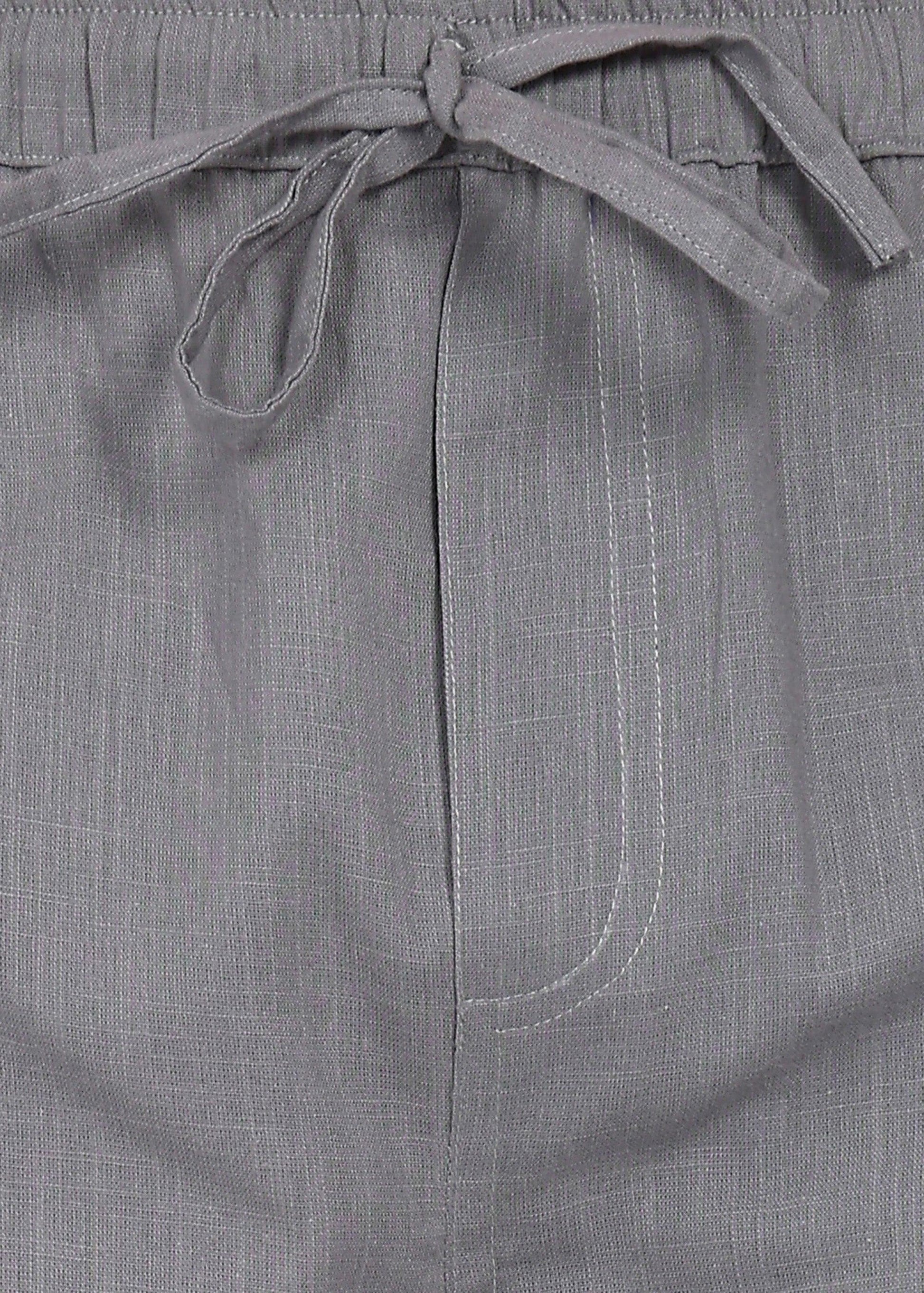 Fabmade Slate Drift Linen Pyjama Shorts