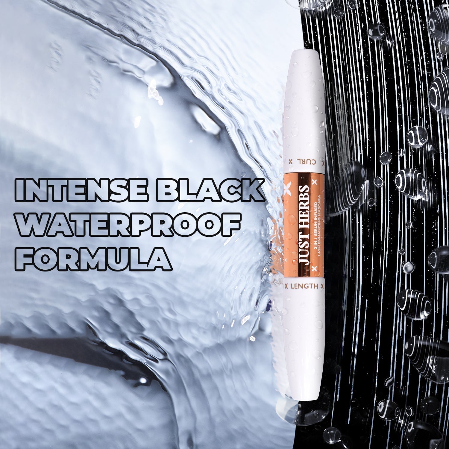 2-in-1 Serum-infused Lash Enhancing Mascara with Castor Oil and Coconut Oil 