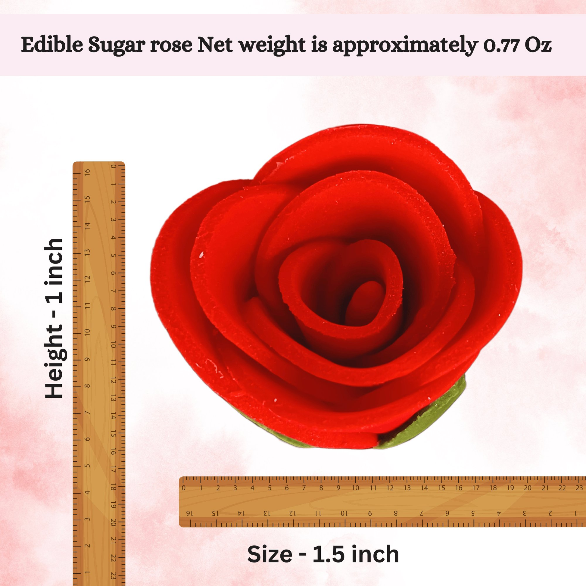 Confect Red | Edible Sugar Flowers