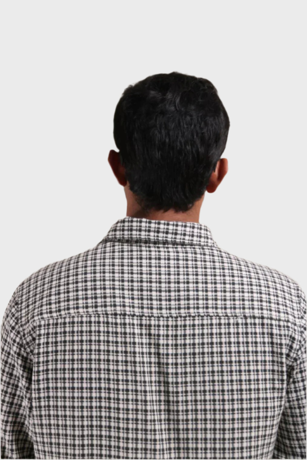 Xkind White Textured Checks Overshirt/ Shirt 