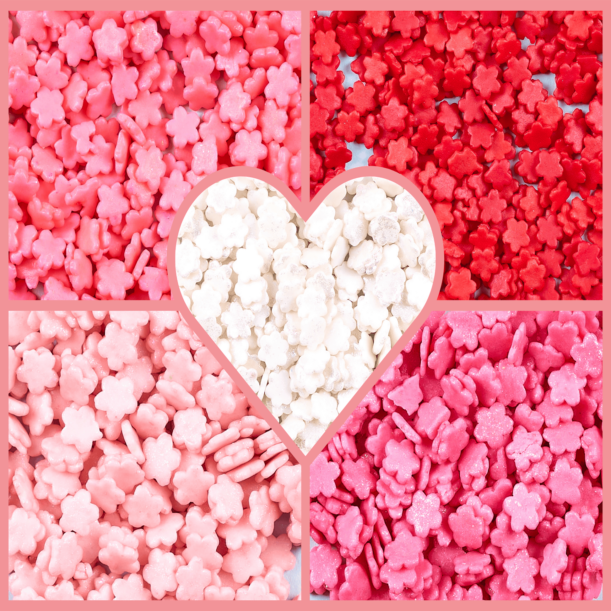 Confect Valentine Sprinkles | 06 Edible Decoration for Baking & Dessert  Grab2Buy Confect Grab2Buy