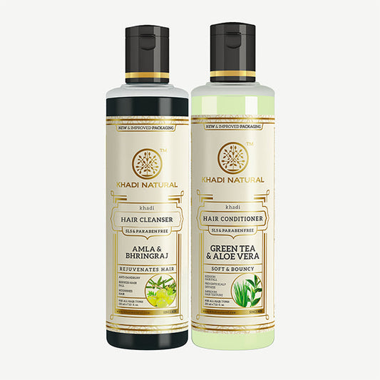 Khadi Natural Hair Volume Boost Cleanser & Conditioner Care Kit - 2 Step Set