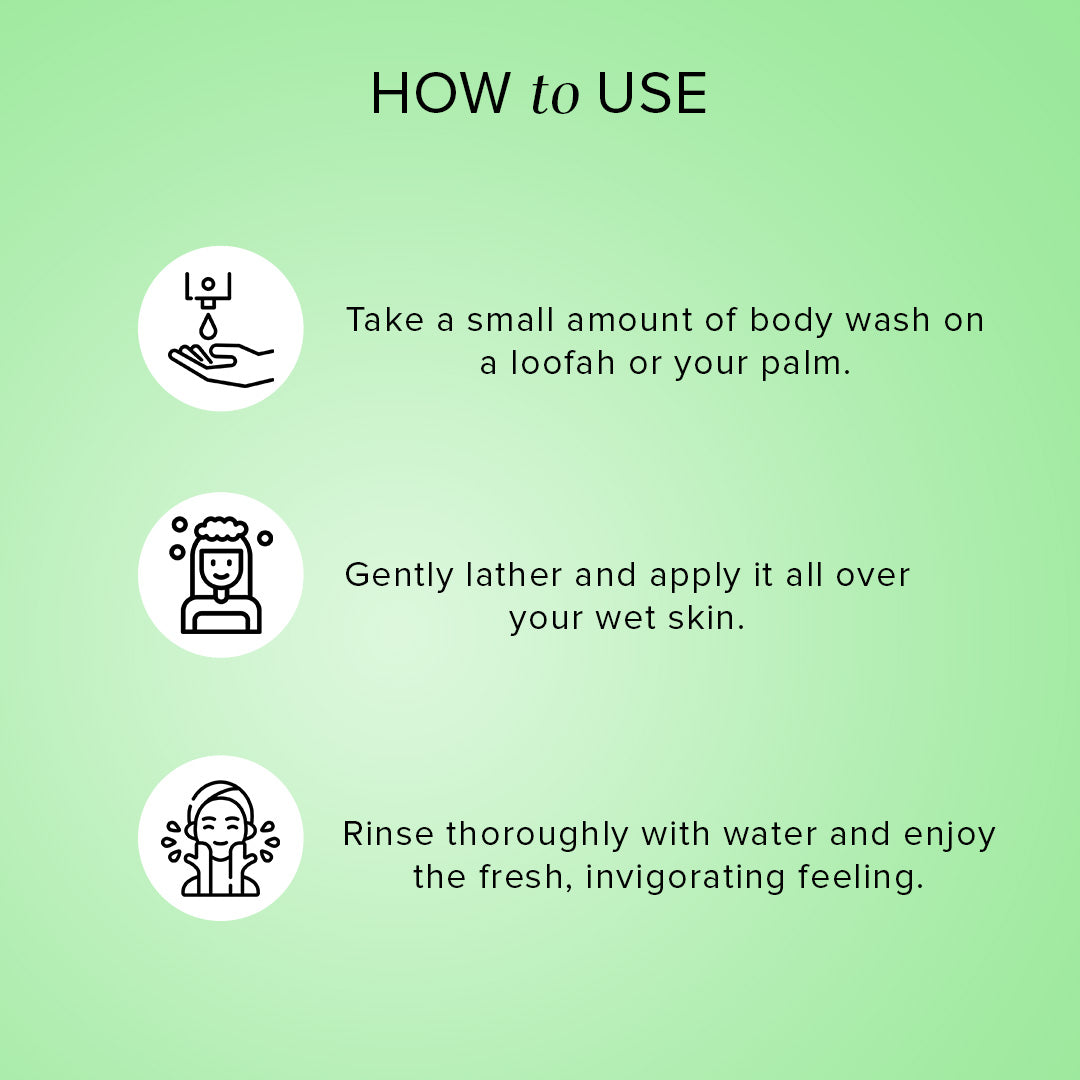 Khadi Natural Green Tea & Mint Body Wash SLS & Paraben Free - 210ml Sale 