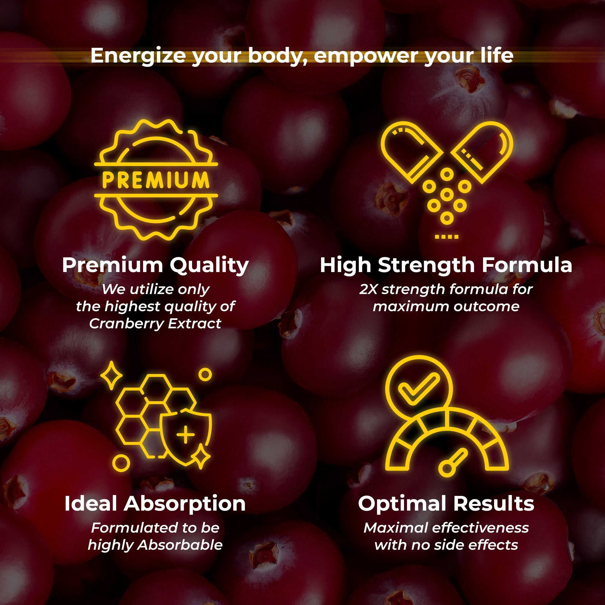 Health Veda Organics D-Mannose + Cranberry Extract Tablets 