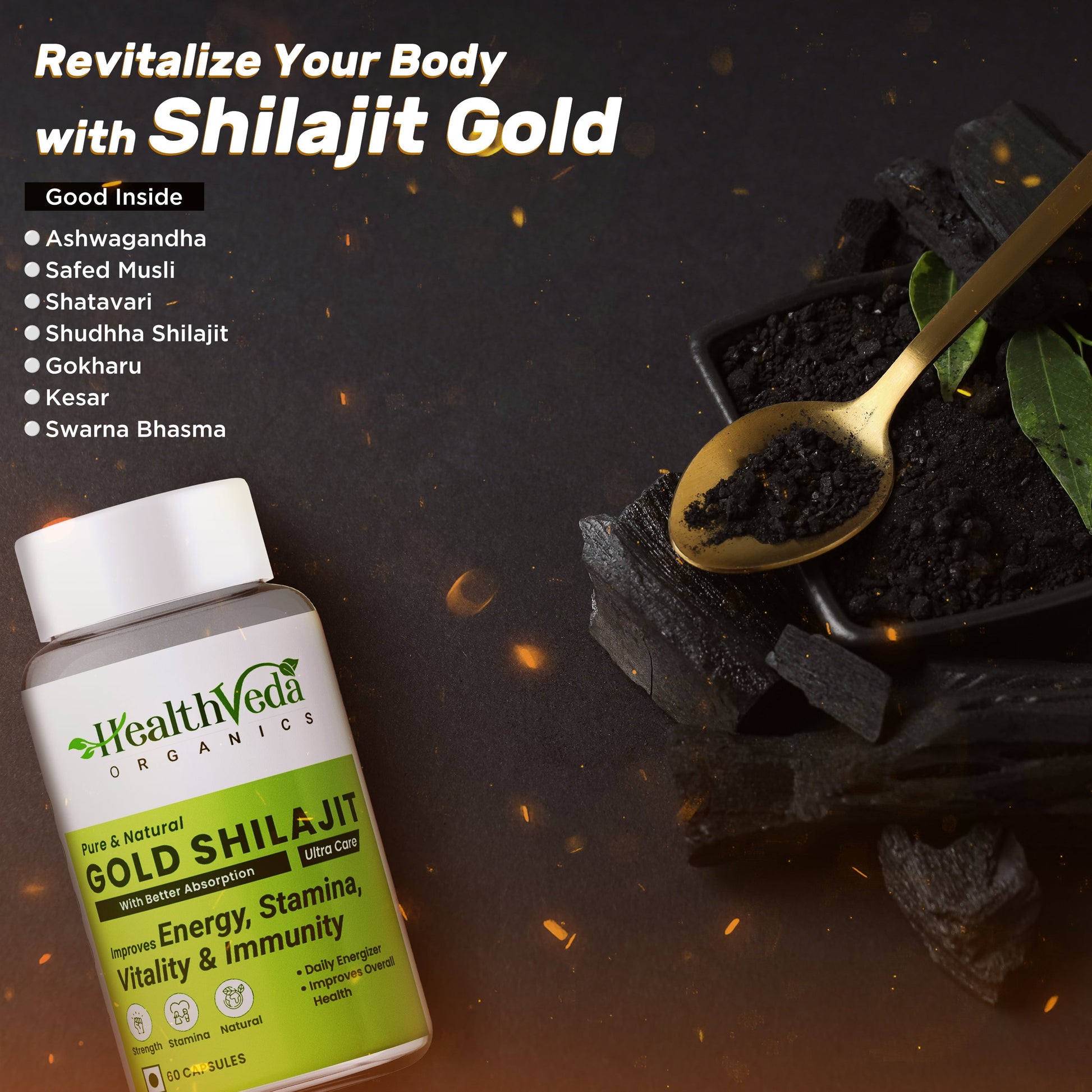 Health Veda Organics Gold SJ Veg Capsules Health Veda Organics