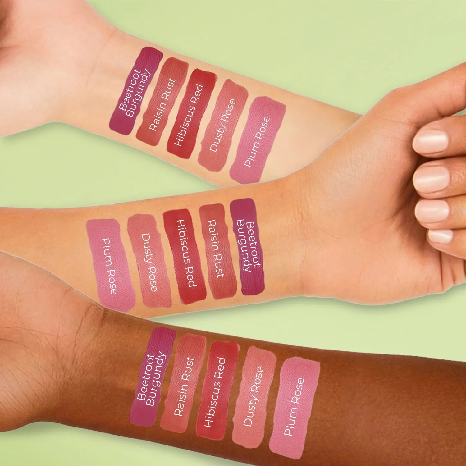 Herb Enriched Matte Liquid Lipstick Kit- Set of 5 