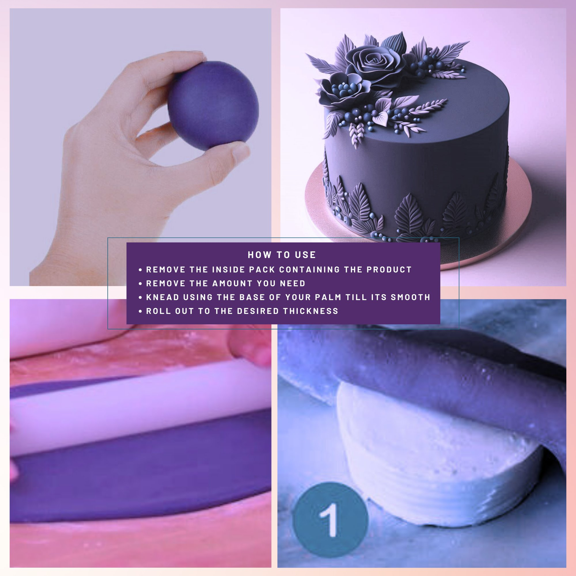 Confect Purple Fondant | Edible Sugarpaste
