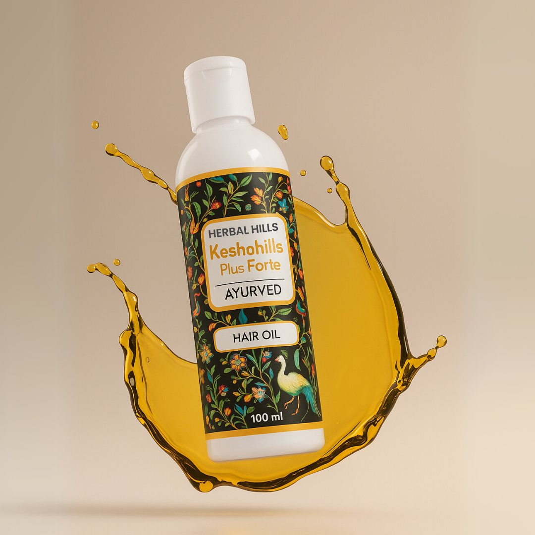 Herbal Hills Keshohills Plus Forte Ayurvedic Hair Oil 