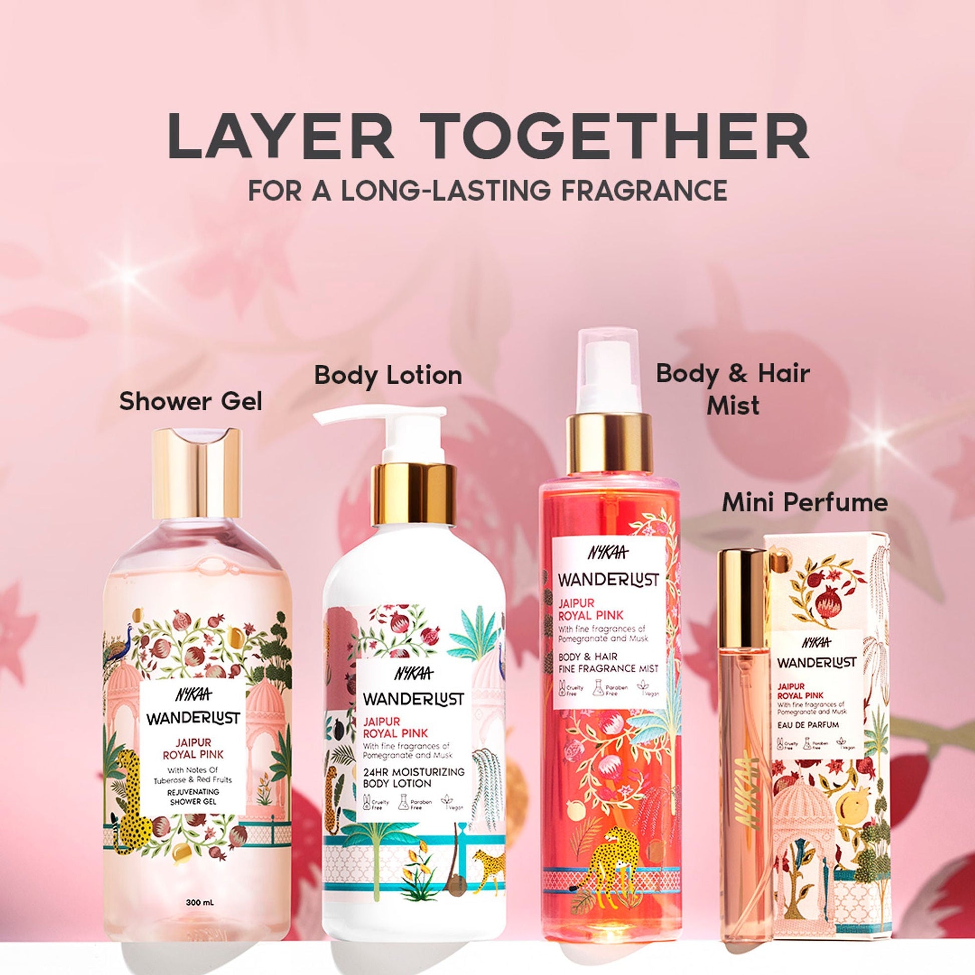 Wanderlust Shower Gels - Jaipur Royal Pink  Grab2Buy Wanderlust Grab2Buy