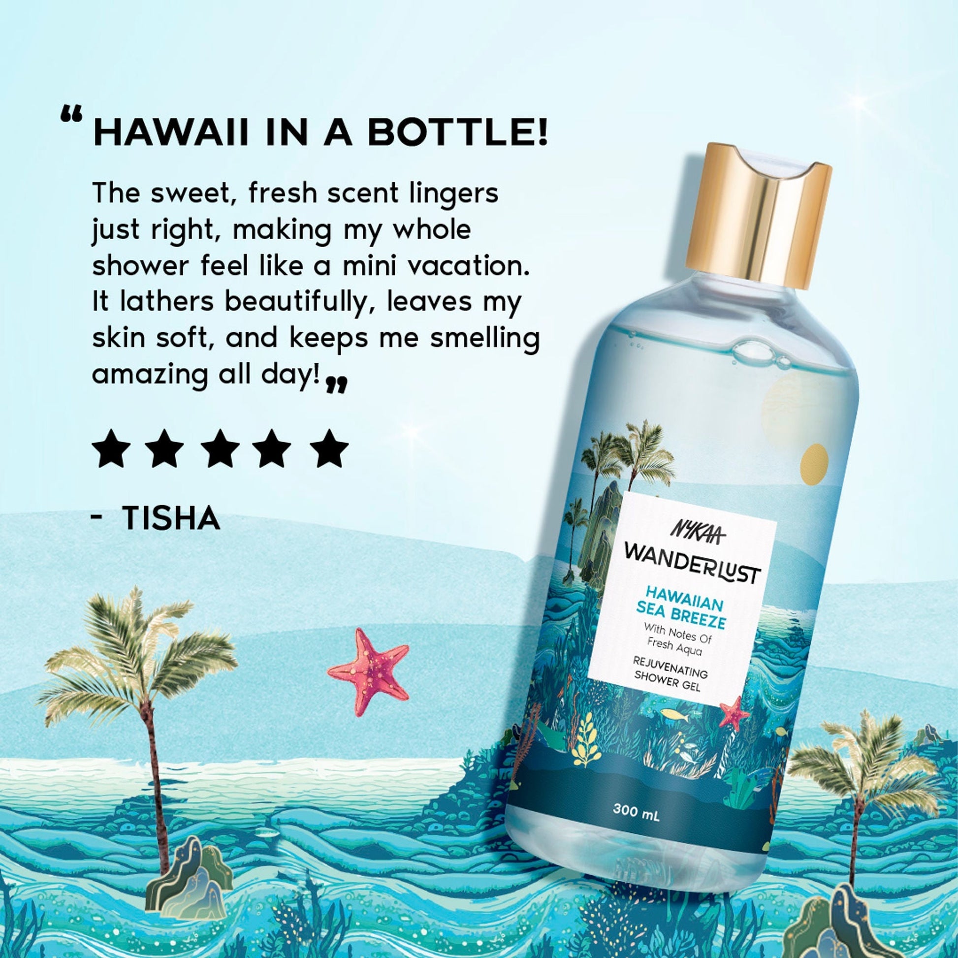 Wanderlust Shower Gels - Hawaiian Sea Breeze  Grab2Buy Wanderlust Grab2Buy