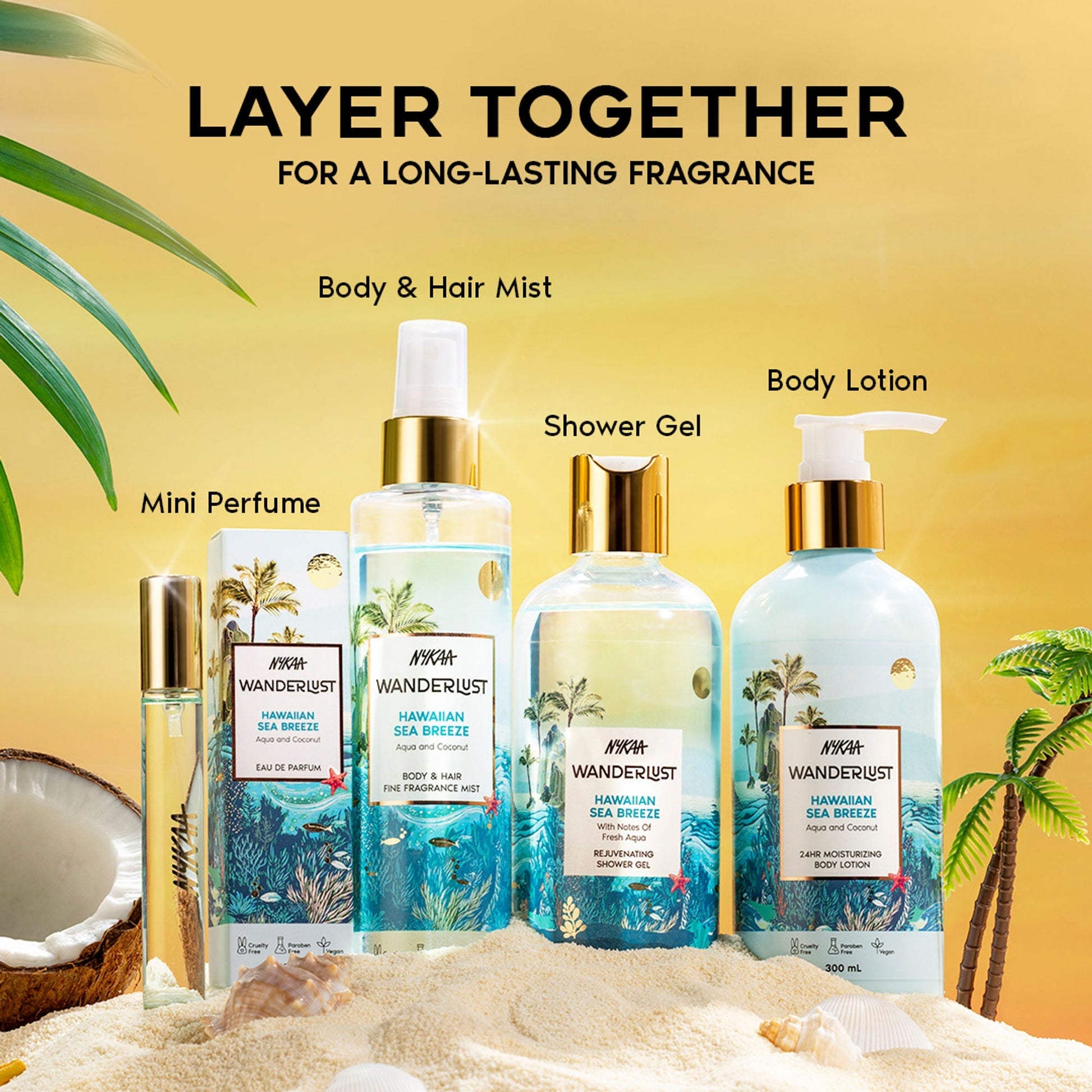 Wanderlust Shower Gels - Hawaiian Sea Breeze  Grab2Buy Wanderlust Grab2Buy