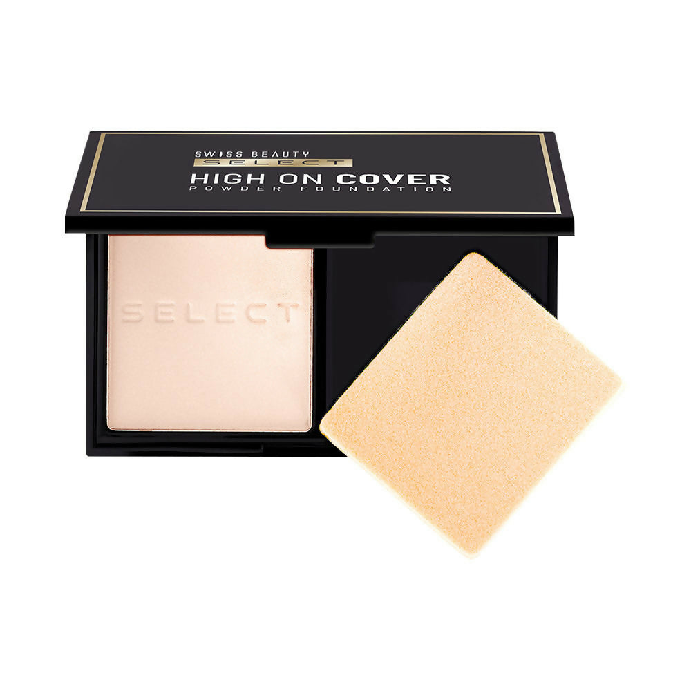 Swiss Beauty Select High On Cover Powder Foundation - 1 True Porcelain 