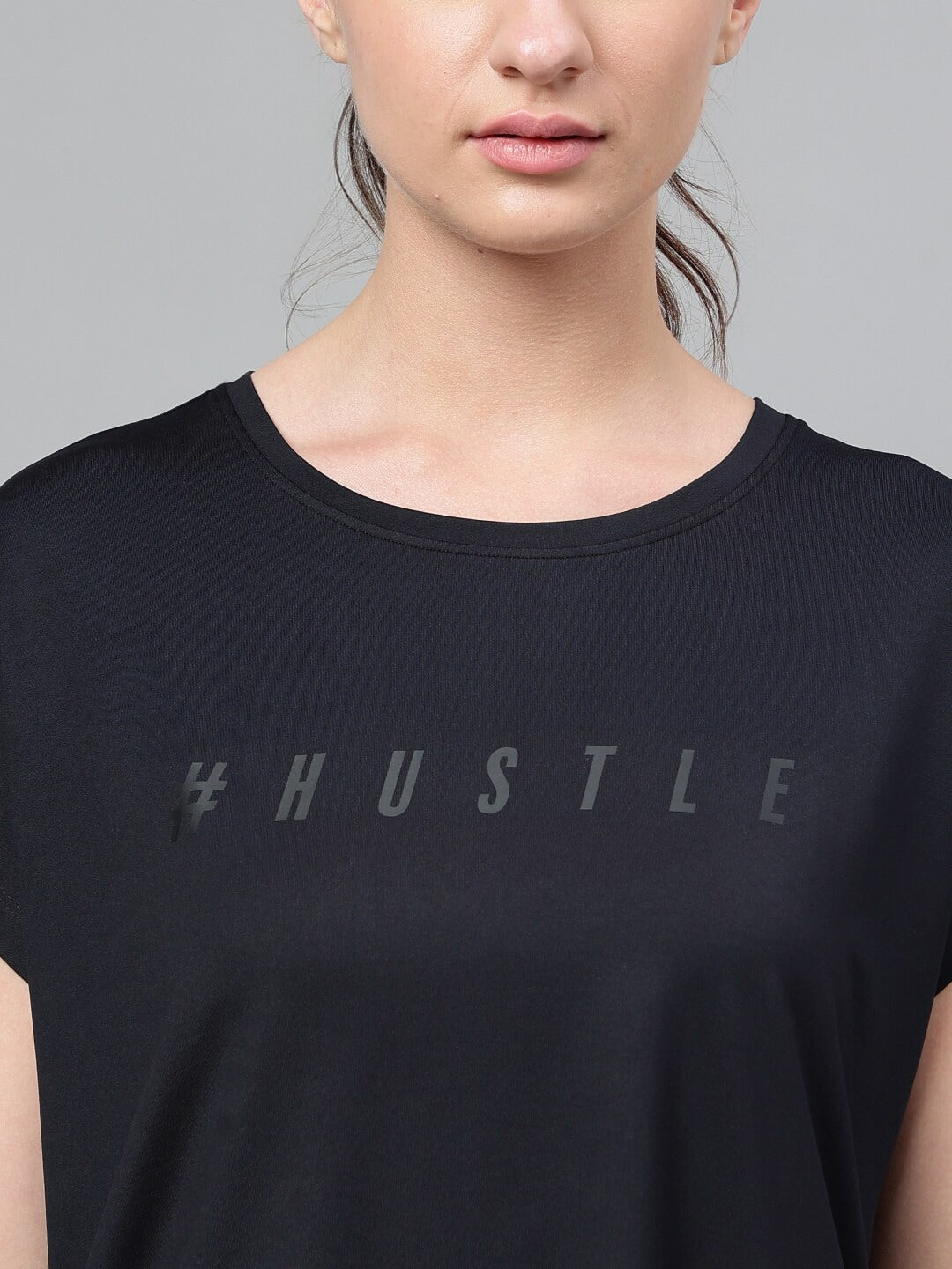 MKH Typography Printed Extended Sleeves Dri-FIT Relaxed Fit T-shirt 