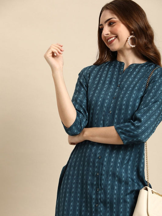 Anouk Striped Kurta | Grab2Buy