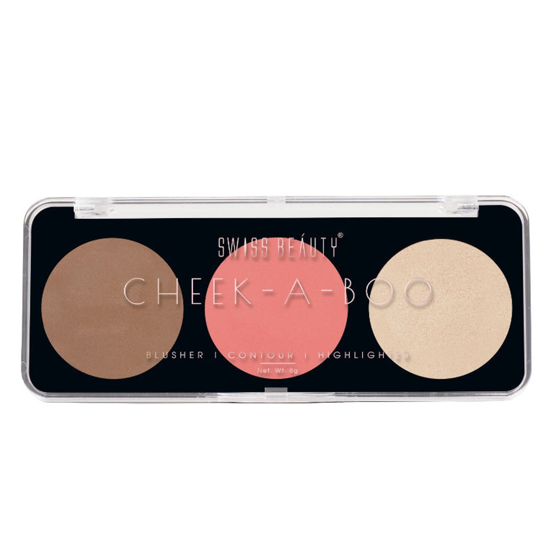 Swiss Beauty Cheek-A-Boo 3 In One Blushe Contour And Highlighter - 2