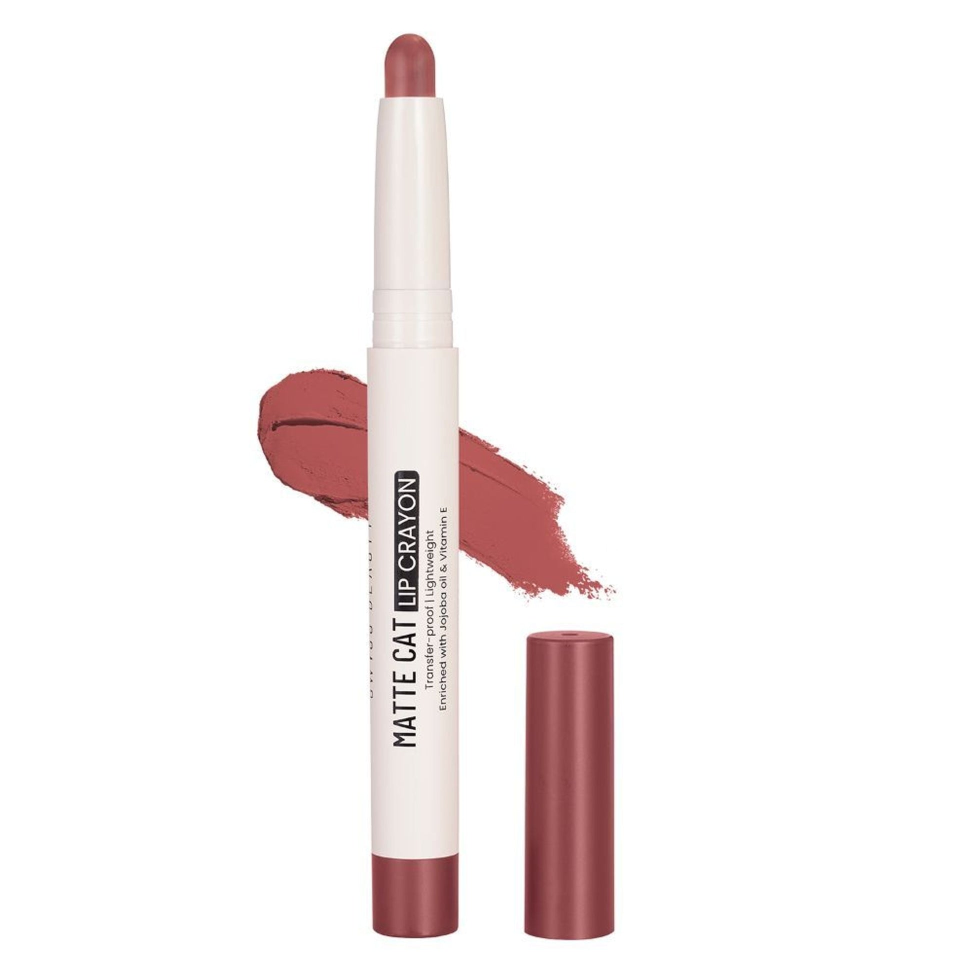 Swiss Beauty Non Transfer Matte Cat Lip Crayon - Spiced-Coral
