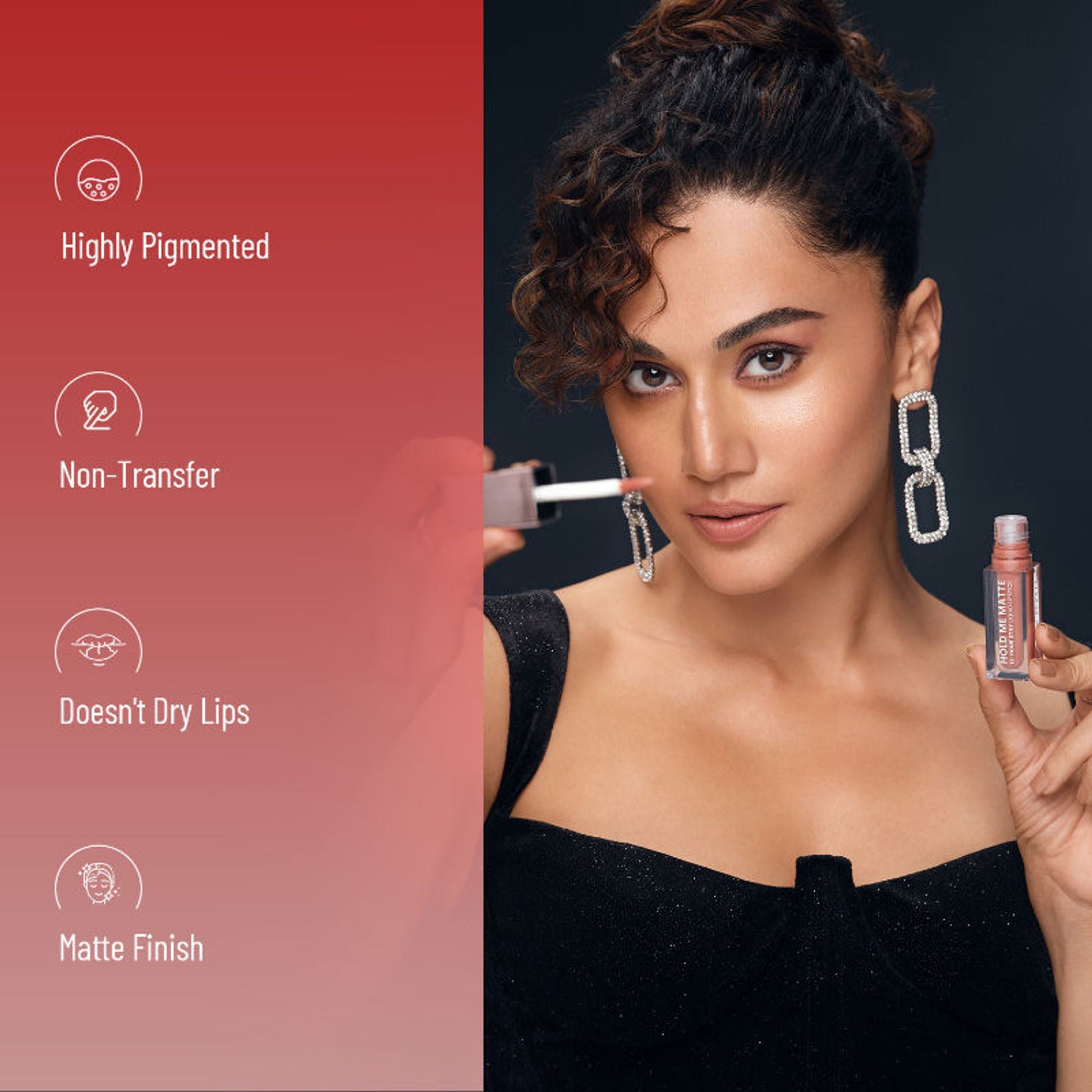 Swiss Beauty Hold Me Matte Liquid Lipstick - 18TickleMePink