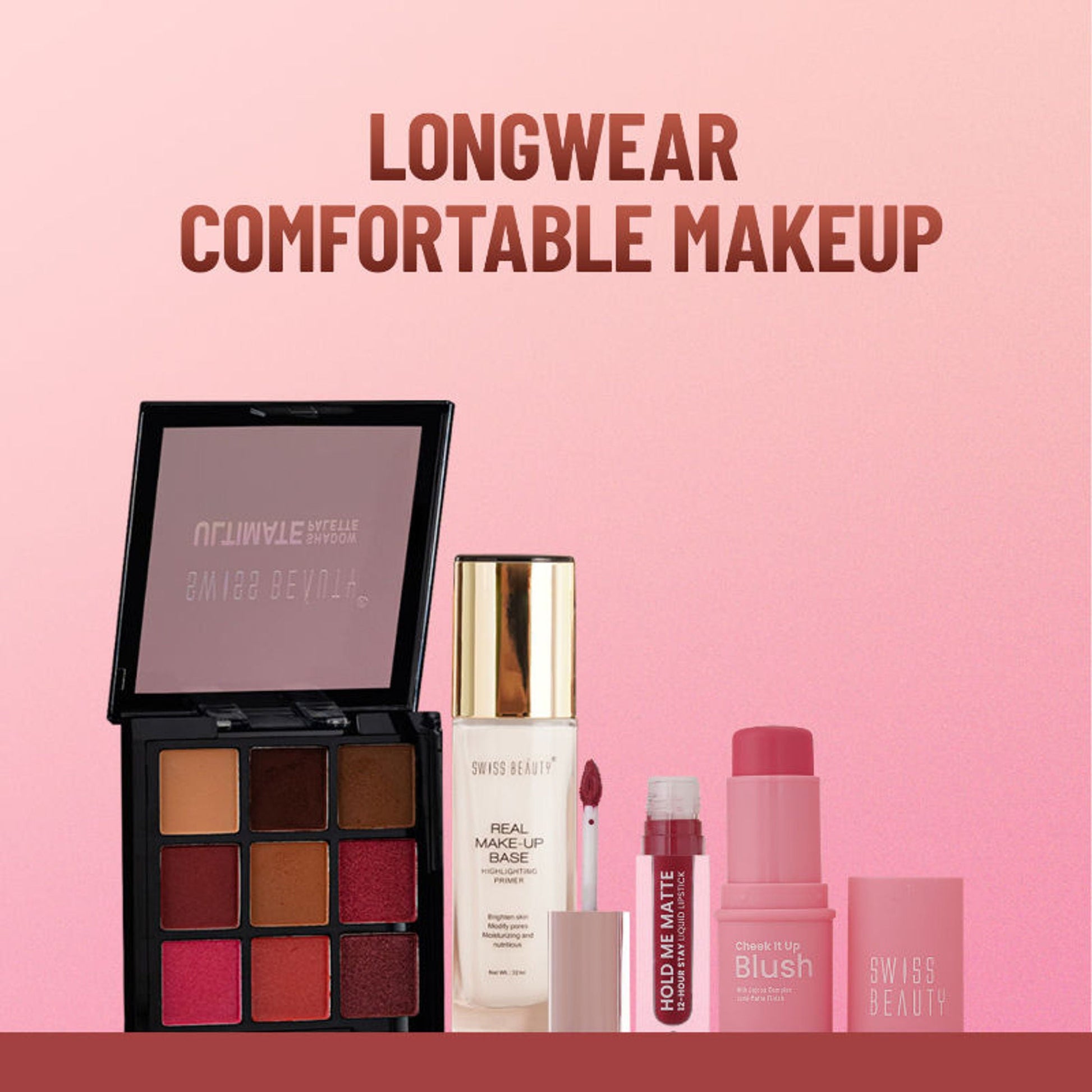 Swiss Beauty Cheek It Up Lumi-Matte Finish Blush - 4 Too Cheeky