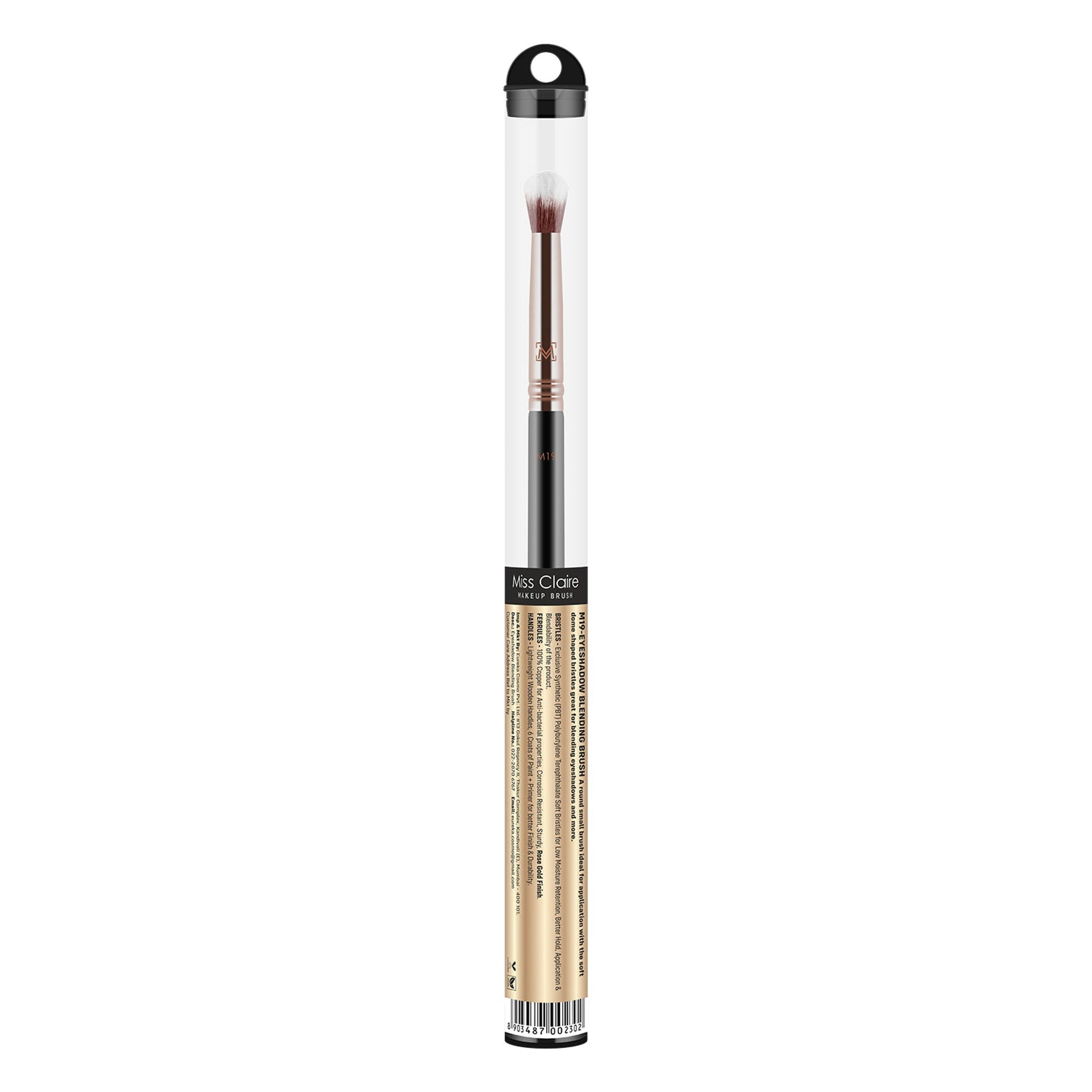 Miss Claire M19 - Eyeshadow Blending Brush - Rose Gold