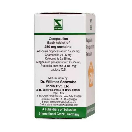 Dr. Willmar Schwabe India Magnesium Phosphoricum Pentarkan Ptk 60 Tablets - Grab2buy