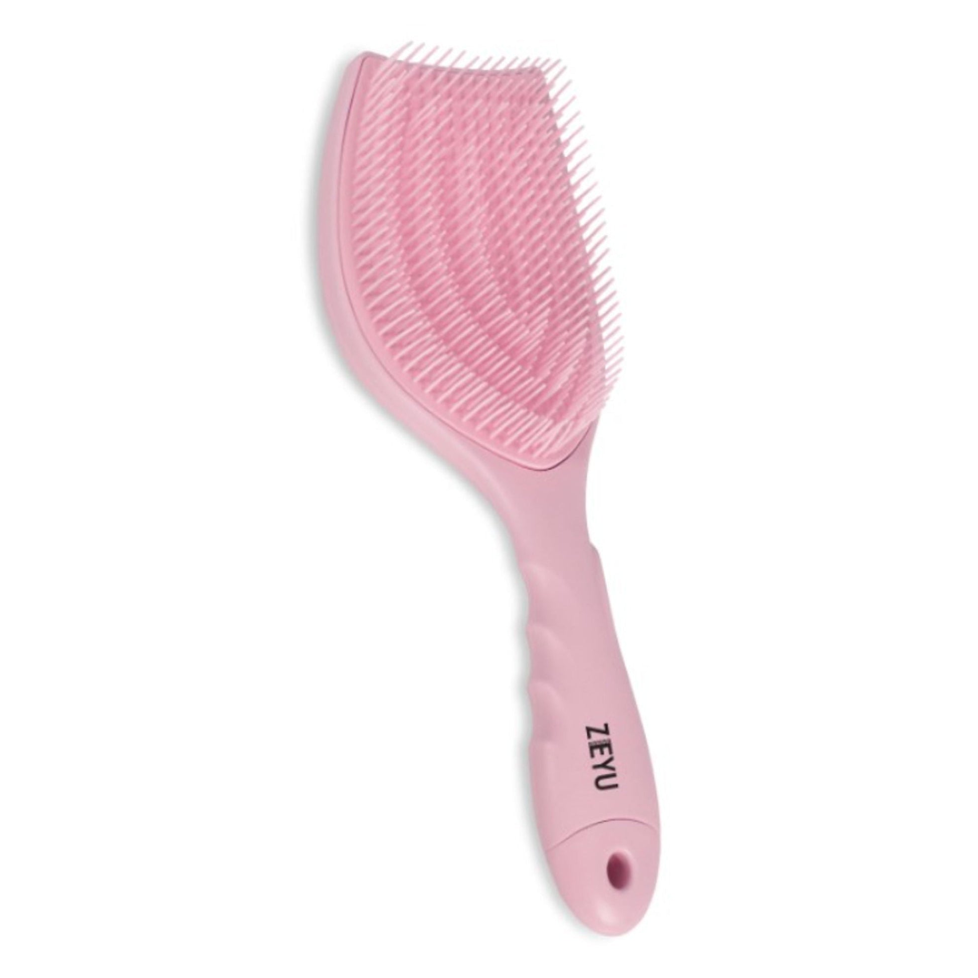 ZEYU Detangler Hairbrush with Removable Cleaning Brush - Pink  Grab2Buy ZEYU Grab2Buy