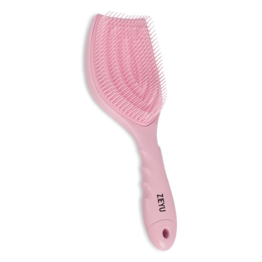 ZEYU Detangler Hairbrush with Removable Cleaning Brush - Pink  Grab2Buy ZEYU Grab2Buy