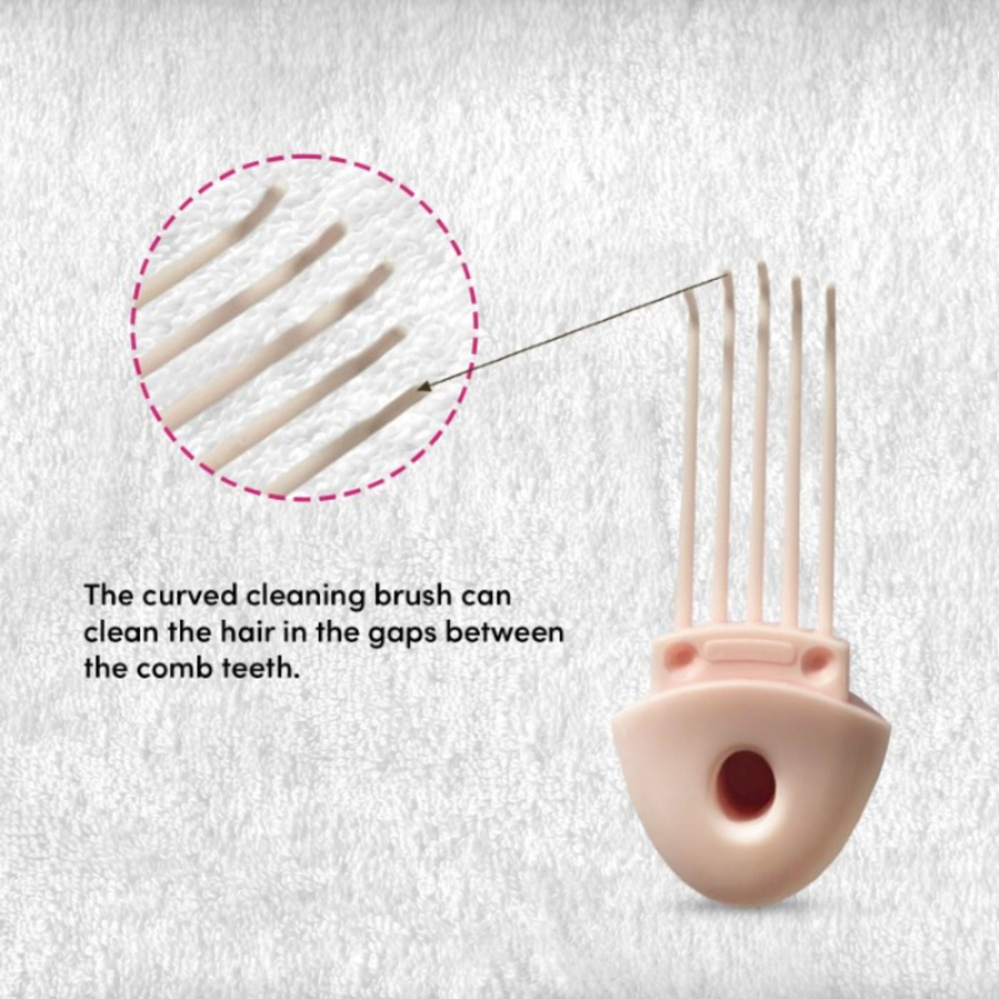 ZEYU Detangler Hairbrush with Removable Cleaning Brush - Pink  Grab2Buy ZEYU Grab2Buy