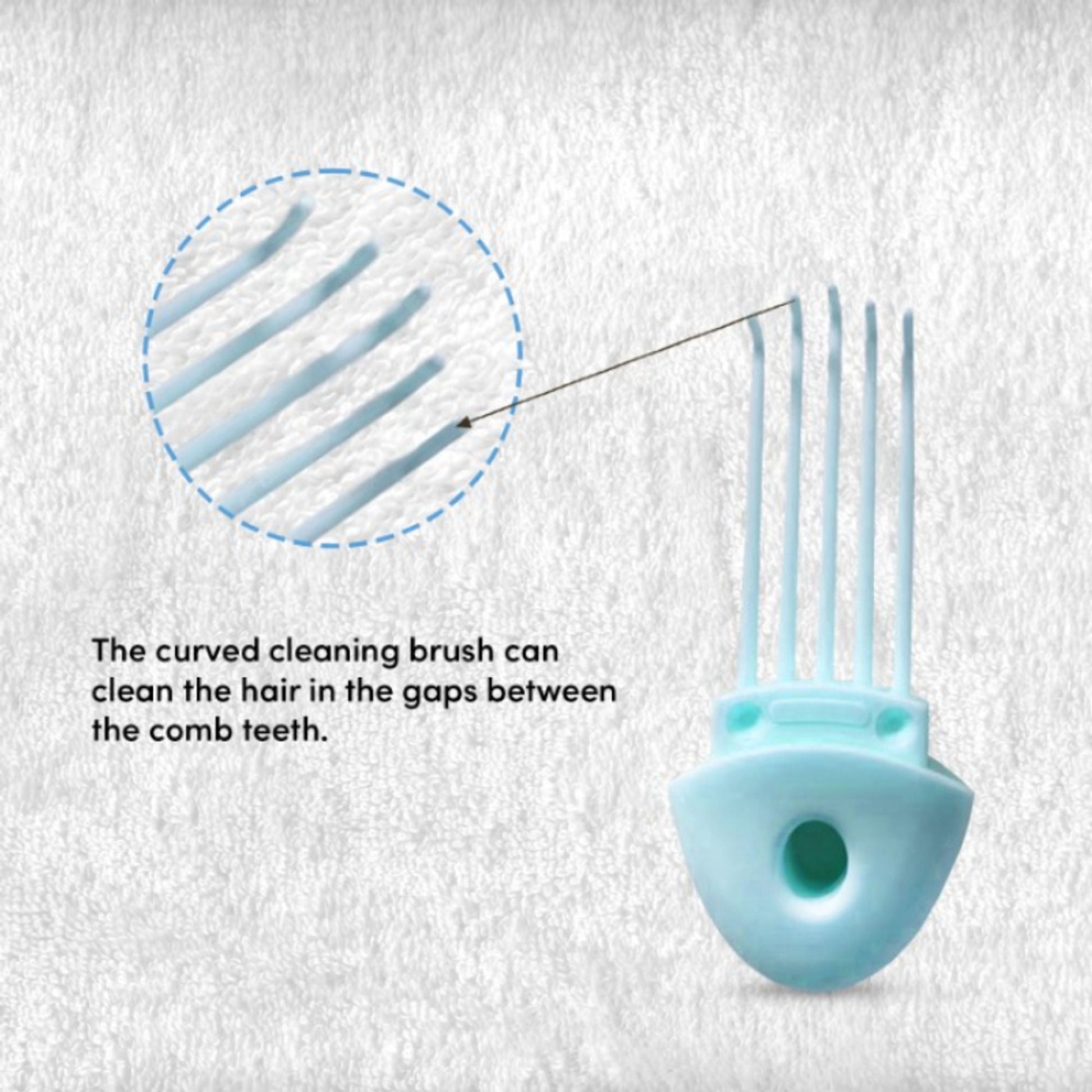 ZEYU Detangler Hairbrush with Removable Cleaning Brush - Blue  Grab2Buy ZEYU Grab2Buy