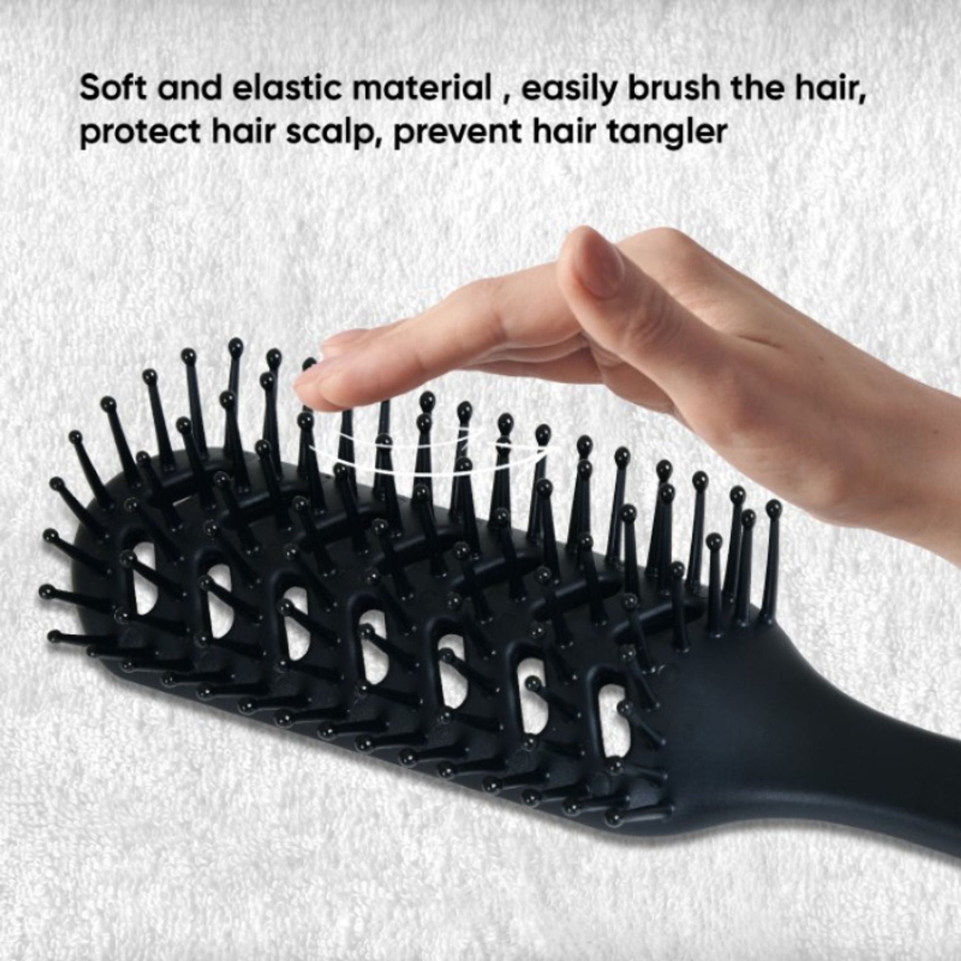 ZEYU Vent Hairbrush for Fast Drying and Detangling, Lightweight Brush - Black  Grab2Buy ZEYU Grab2Buy