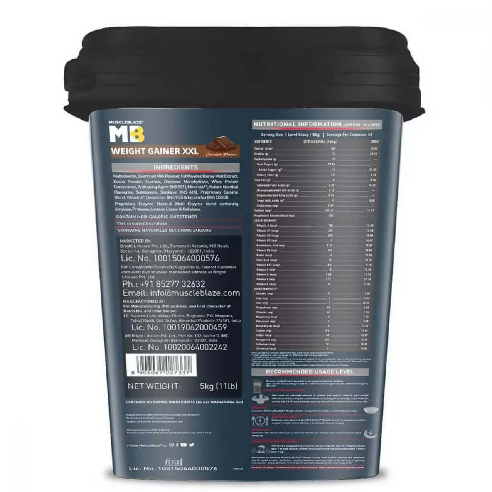 MuscleBlaze Weight Gainer Chocolate 