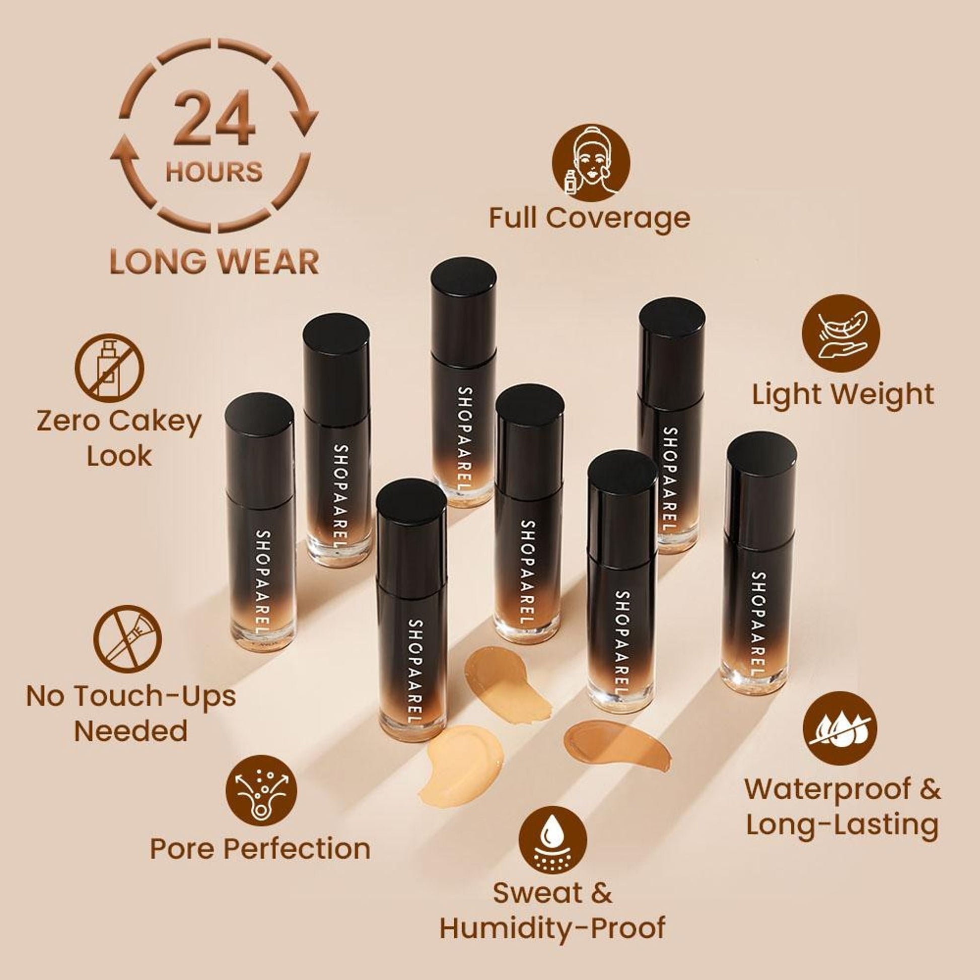 Shopaarel Extra Blend Matte Foundation - 5