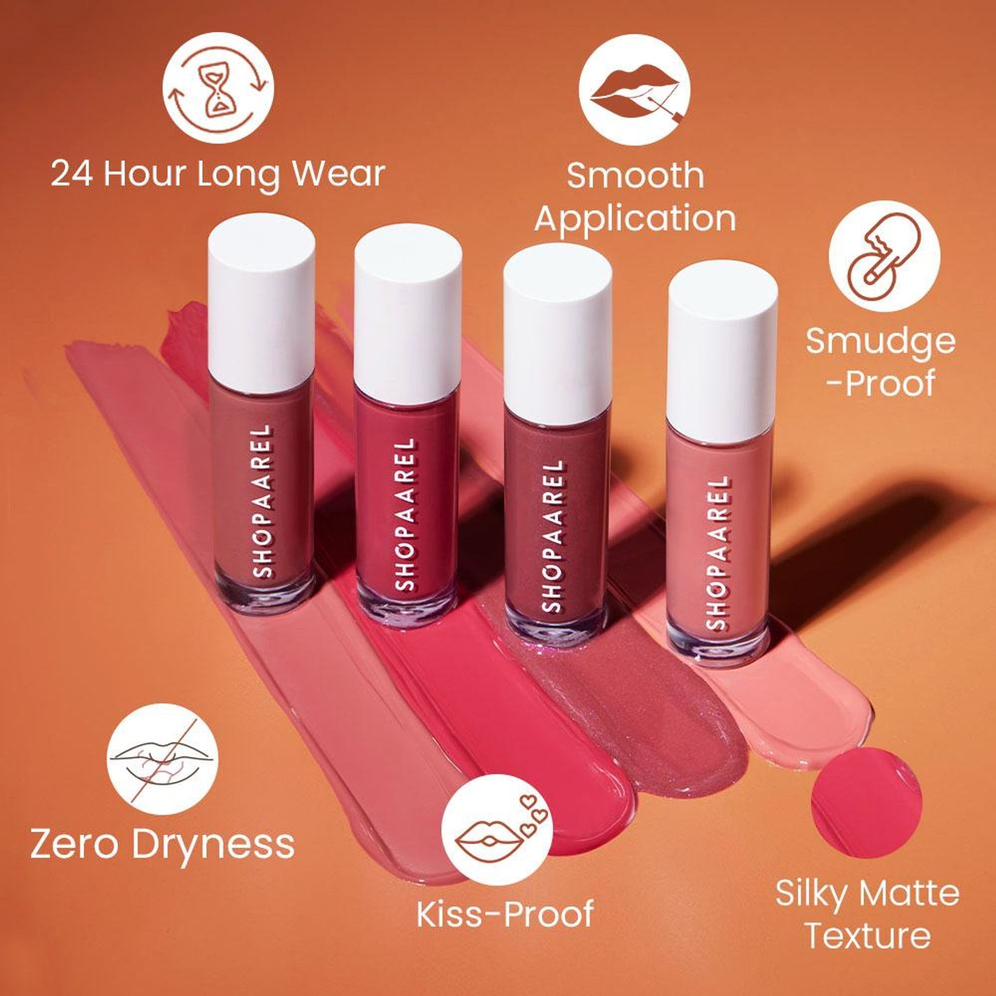 Shopaarel Silky Matte Gloss Liquid Lipstick - Bomb-11